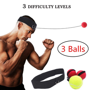 Boxing Reflex Ball Set with Adjustable Headband for Punching Speed Rea –  strapashop